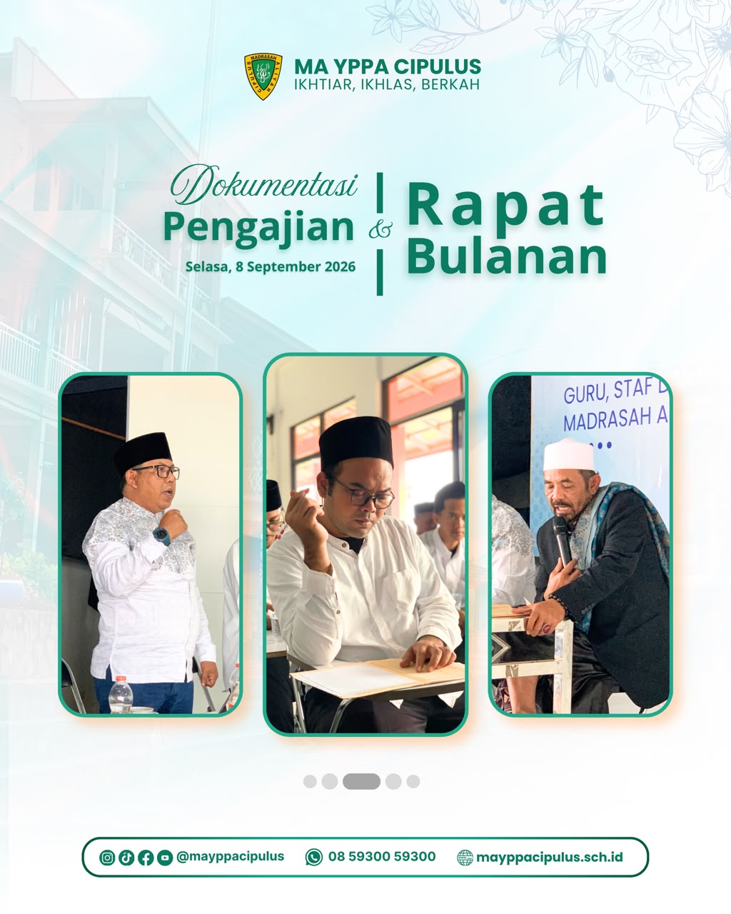 rapat bulanan MA YPPA Cipulus